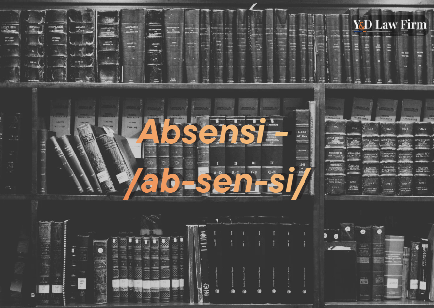 Arti kata absensi