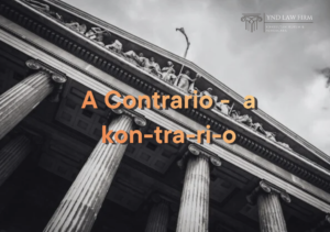 Arti Kata A Contrario dalam Istilah Hukum